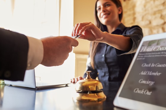 Hotel front desk